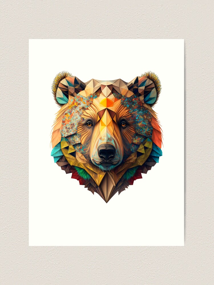 Multicolored Bear, abstract design Art Print for Sale by AirtWorld
