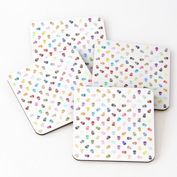 Item preview, Abstract Multi Color Skull Pattern  designed and sold by Pixel4Art.