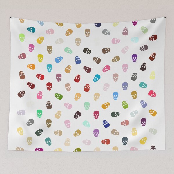 Item preview, Abstract Multi Color Skull Pattern  designed and sold by Pixel4Art.