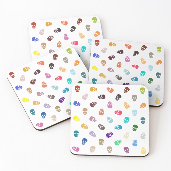 Item preview, Abstract Multi Color Skull Pattern  designed and sold by Pixel4Art.