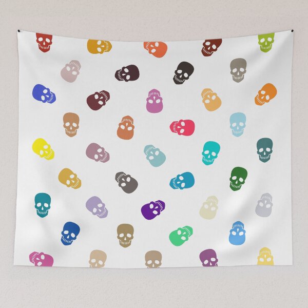 Item preview, Abstract Multi Color Skull Pattern  designed and sold by Pixel4Art.