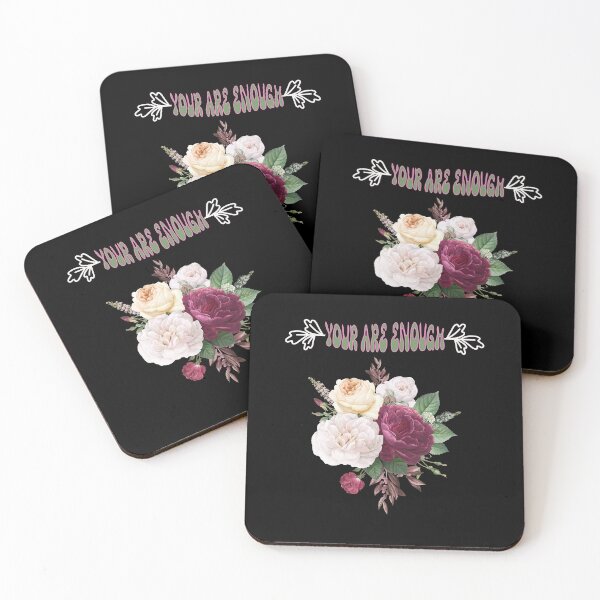 Item preview, Mental Health Positive Vibes Quotes For Girls - You are enough Floral designed and sold by MediTees.