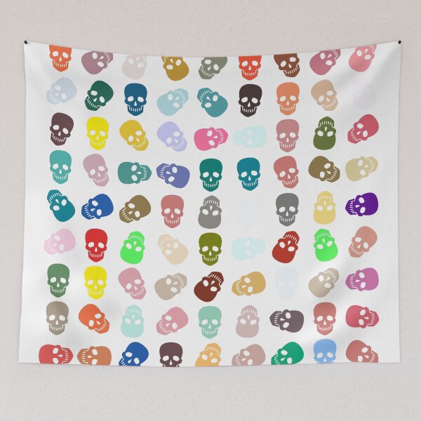 Item preview, Abstract Multi Color Skull Pattern  designed and sold by Pixel4Art.