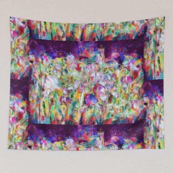 Item preview, Iris Springtime Garden Melody Carnival of Color designed and sold by JanineRileyArt.