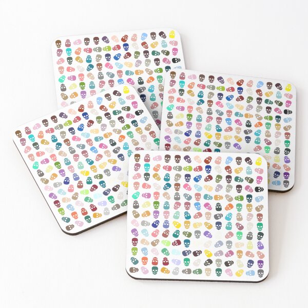 Item preview, Abstract Multi Color Skull Pattern  designed and sold by Pixel4Art.
