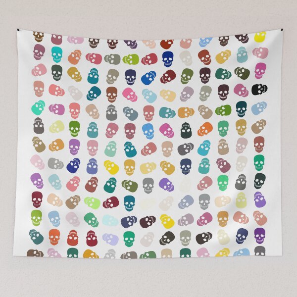 Item preview, Abstract Multi Color Skull Pattern  designed and sold by Pixel4Art.