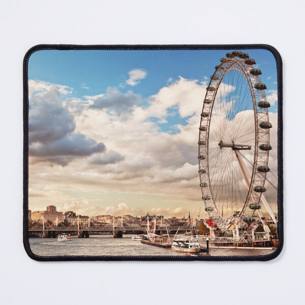 Item preview, London eye, River Thames, Hungerford Bridge and Golden Jubilee Bridges designed and sold by HofTao.