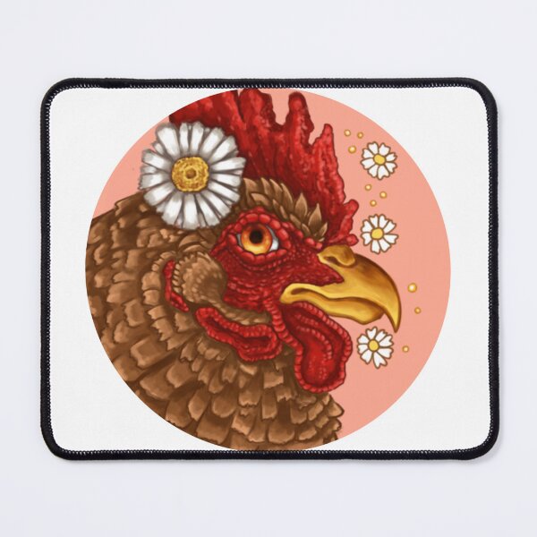 Item preview, Chicken with flowers :) designed and sold by Wood-Wolf67.