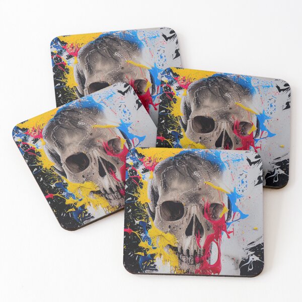 Item preview, Skull abstract painting designed and sold by joakynrivas.
