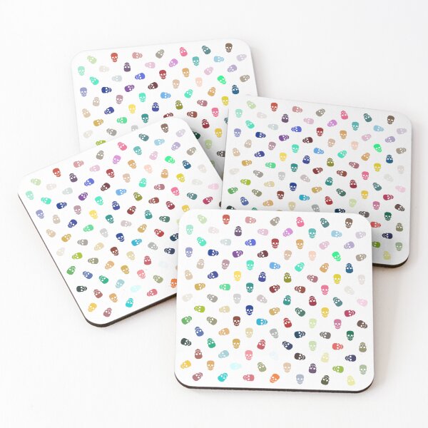 Item preview, Abstract Multi Color Skull Pattern  designed and sold by Pixel4Art.