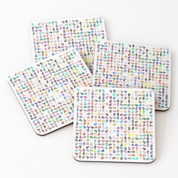 Item preview, Abstract Multi Color Skull Pattern  designed and sold by Pixel4Art.
