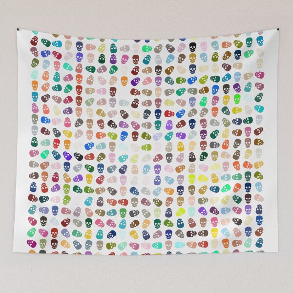 Item preview, Abstract Multi Color Skull Pattern  designed and sold by Pixel4Art.