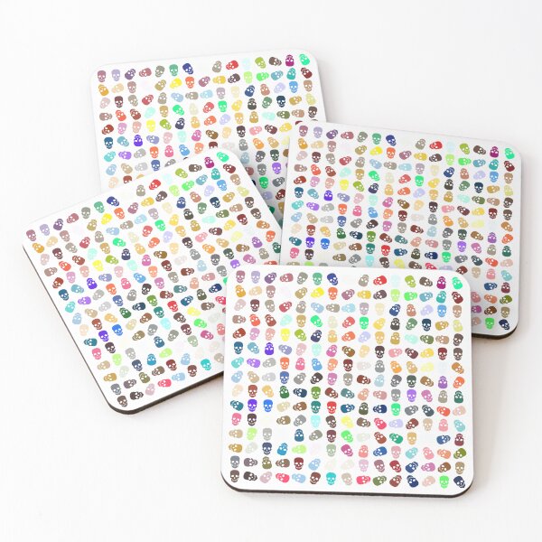 Item preview, Abstract Multi Color Skull Pattern  designed and sold by Pixel4Art.