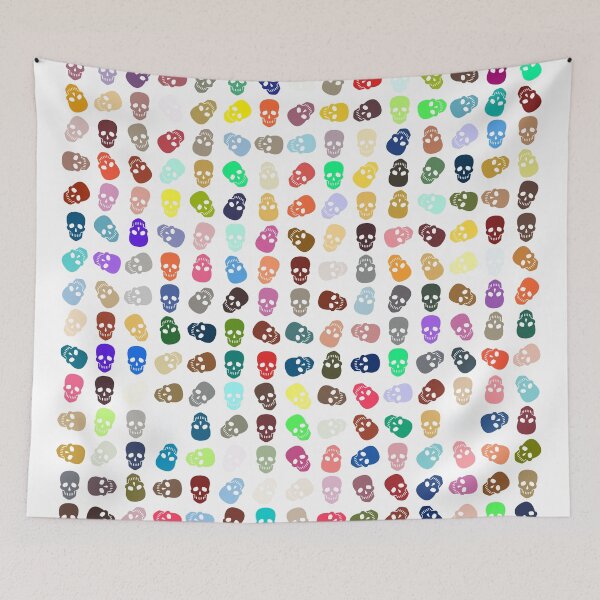 Item preview, Abstract Multi Color Skull Pattern  designed and sold by Pixel4Art.