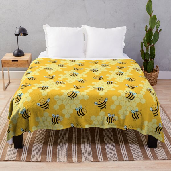 Item preview, Honey Bees and Honeycomb Pattern designed and sold by HotHibiscus.