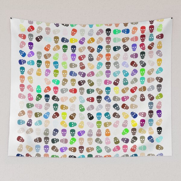 Item preview, Abstract Multi Color Skull Pattern  designed and sold by Pixel4Art.
