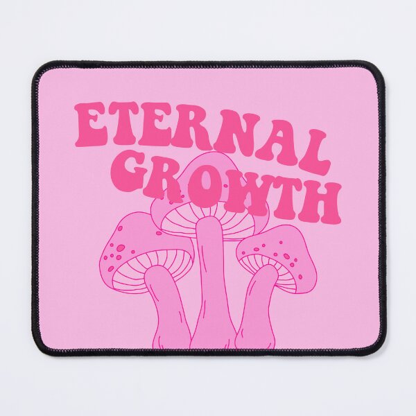Item preview, Eternal Growth Mushroom Psychedelic Print Pink designed and sold by sunbeamstudios.
