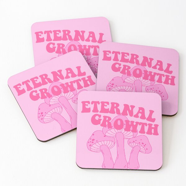Item preview, Eternal Growth Mushroom Psychedelic Print Pink designed and sold by sunbeamstudios.