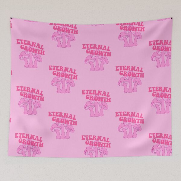 Item preview, Eternal Growth Mushroom Psychedelic Print Pink designed and sold by sunbeamstudios.