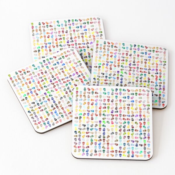 Item preview, Abstract Multi Color Skull Pattern  designed and sold by Pixel4Art.