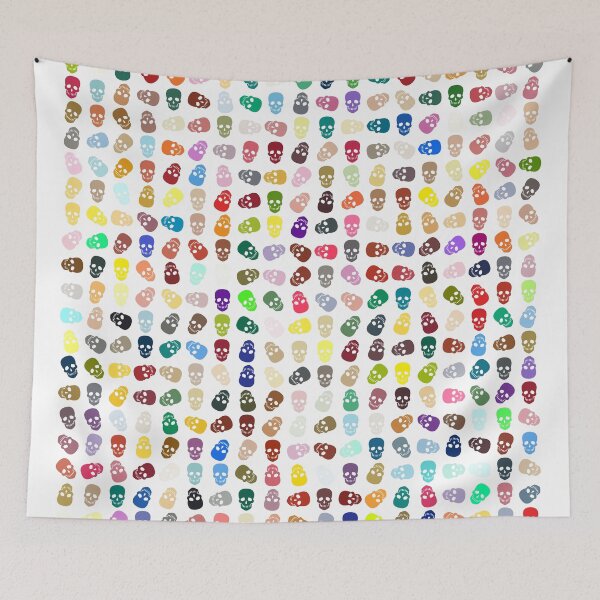 Item preview, Abstract Multi Color Skull Pattern  designed and sold by Pixel4Art.