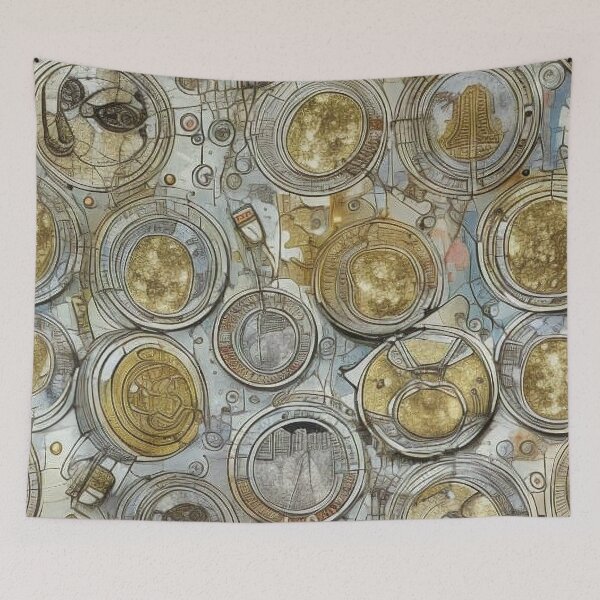 Item preview, Pattern, Coins Gold Silver and Bronze designed and sold by Canadamarsworks.