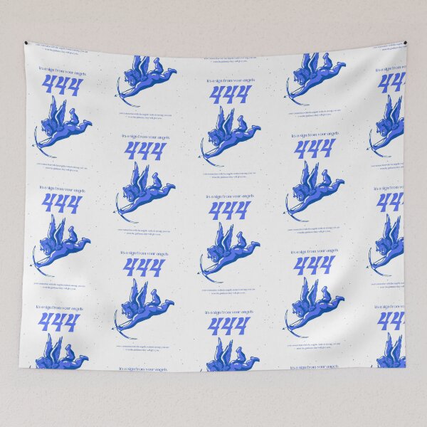 Item preview, Angel Number 444 Cherub Retro Artwork  designed and sold by sunbeamstudios.