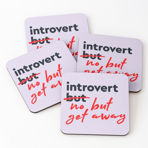 Item preview, introvert but... no but, get away | Funny Concept in Light designed and sold by monkeybusiness.pt.