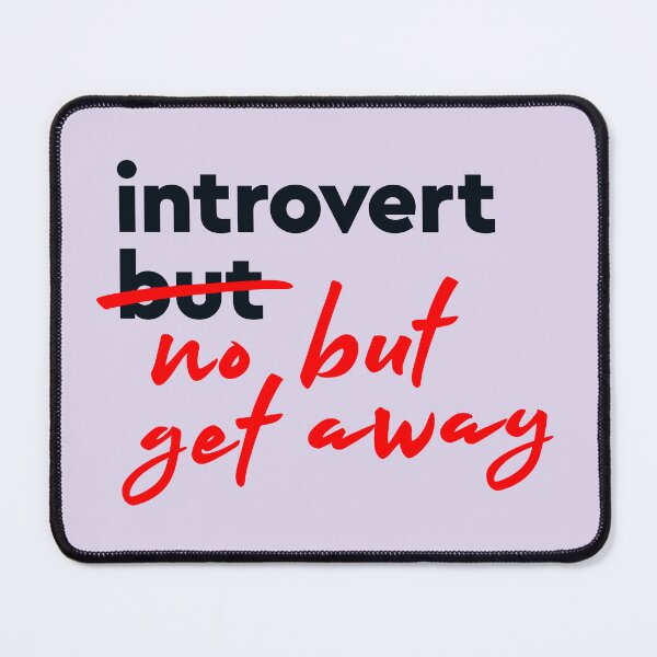 Item preview, introvert but... no but, get away | Funny Concept in Light designed and sold by monkeybusiness.pt.