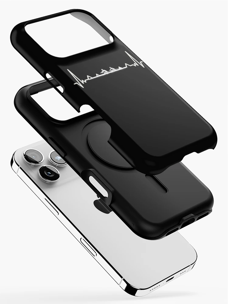 Thumbnail 2 of 4, iPhone Case, Heartbeat Rowing Rower Rowing Boat Loves Boat Racing designed and sold by Nessshirts.