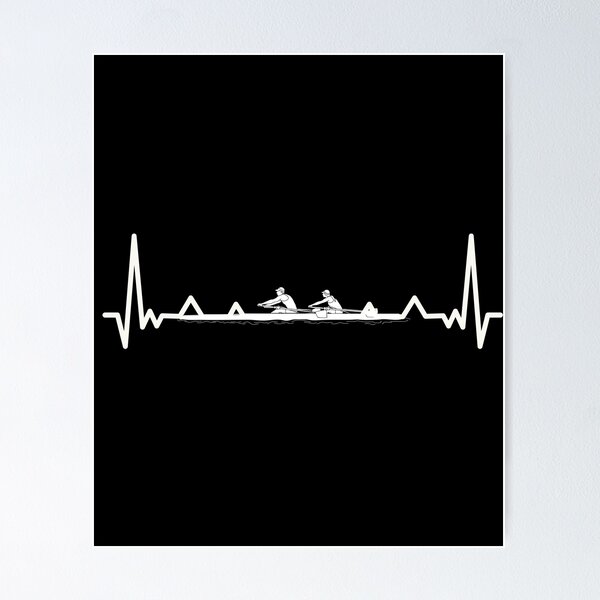 Item preview, Heartbeat Rowing Rower Rowing Boat Loves Boat Racing designed and sold by Nessshirts.