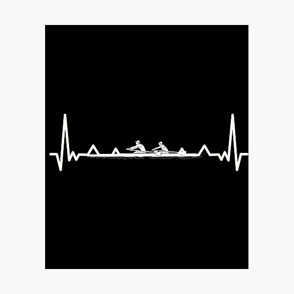 Item preview, Heartbeat Rowing Rower Rowing Boat Loves Boat Racing designed and sold by Nessshirts.