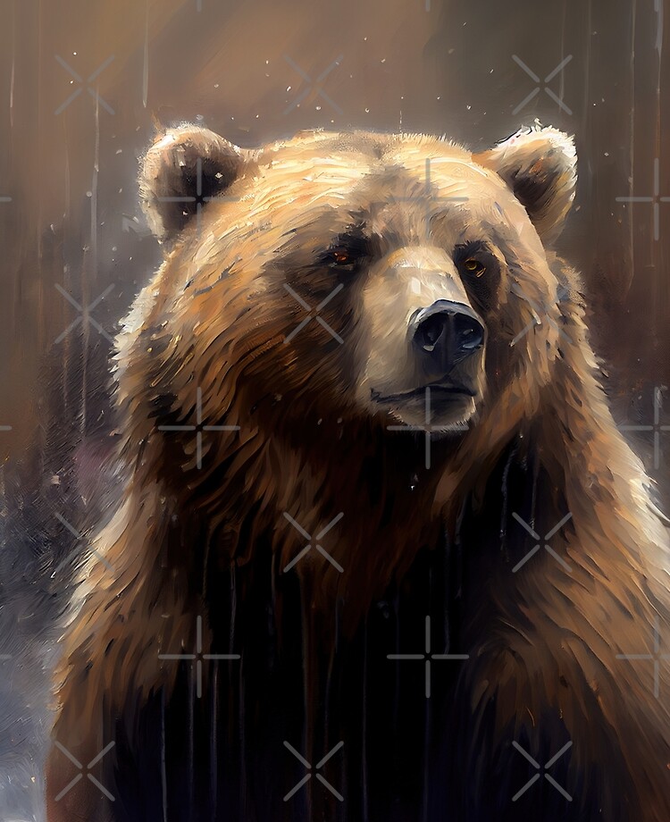 Arctic Kodiak Bear - Oil Paint