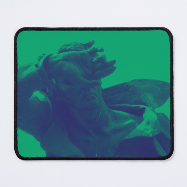 Item preview, dramatic statue in blue green designed and sold by AspieConjures.