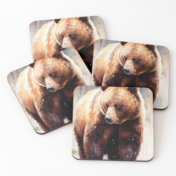 Item preview, Arctic Brown Bear - Watercolor Paint designed and sold by ABArtByAlexST.