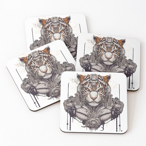 Item preview, Cyborg Tiger designed and sold by Ajolan.
