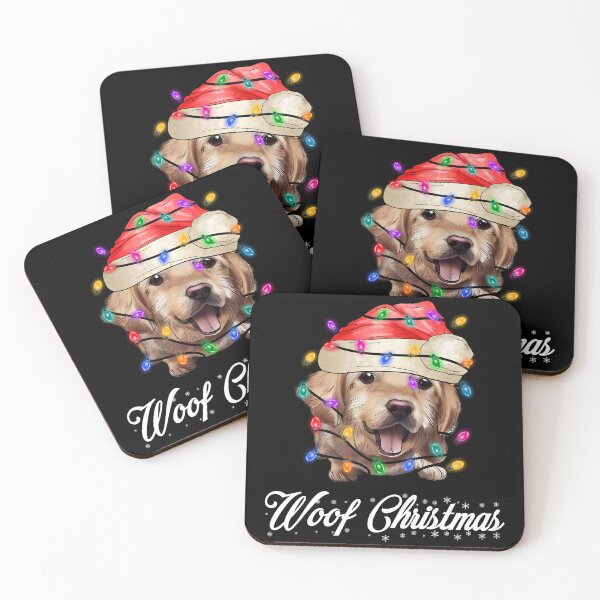 Item preview, Santa Golden Retriever Dog Christmas Lights designed and sold by Blok45.