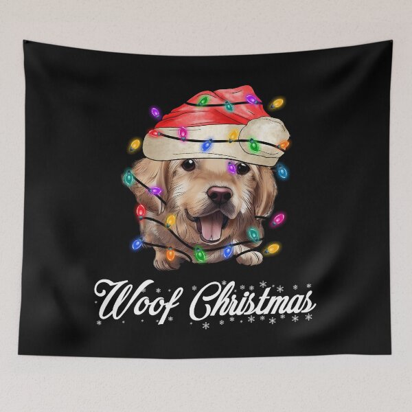 Item preview, Santa Golden Retriever Dog Christmas Lights designed and sold by Blok45.
