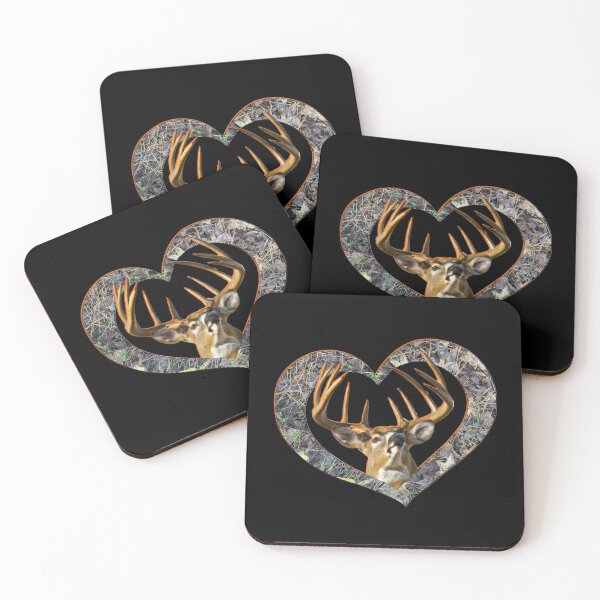 Item preview, Deer Hunting, Deer Hunter, Whitetail Buck Design, Deer Camo Heart designed and sold by LifeCrush.