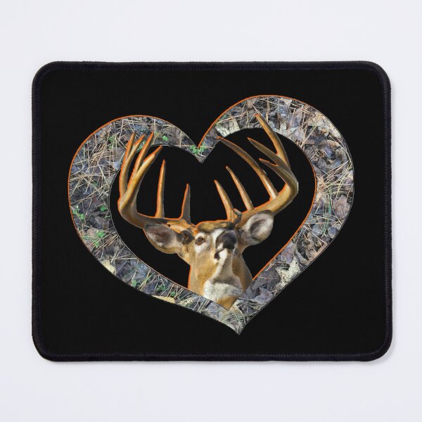 Item preview, Deer Hunting, Deer Hunter, Whitetail Buck Design, Deer Camo Heart designed and sold by LifeCrush.