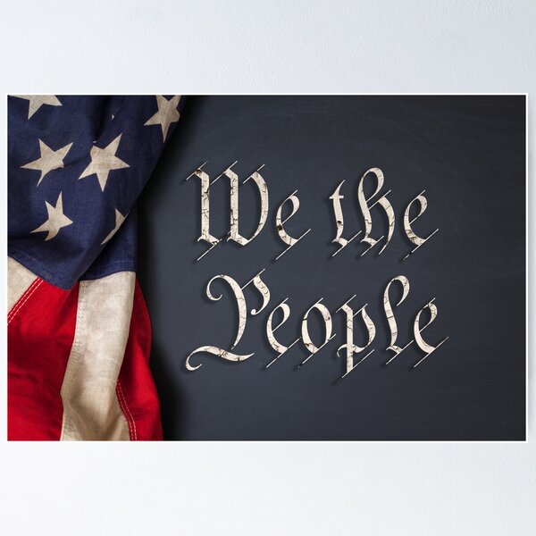 Item preview, We the People on an American Flag designed and sold by Leslie Banks.