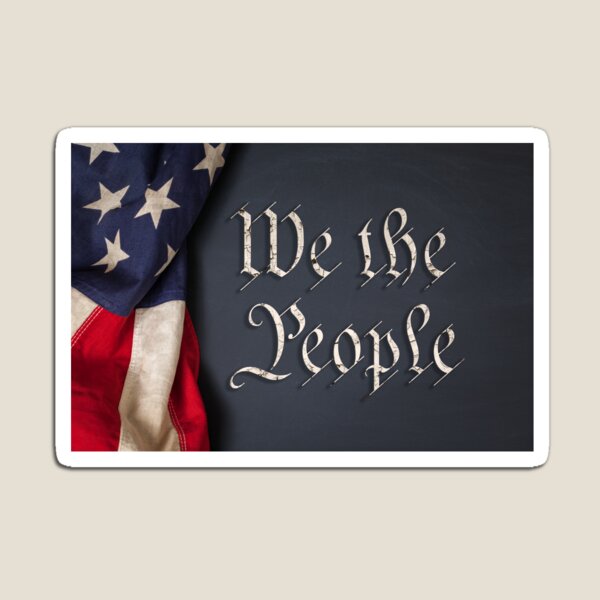 Bill of Rights US Constitution with Flag & Eagle - Magnetic Flexible  Sign/Poster