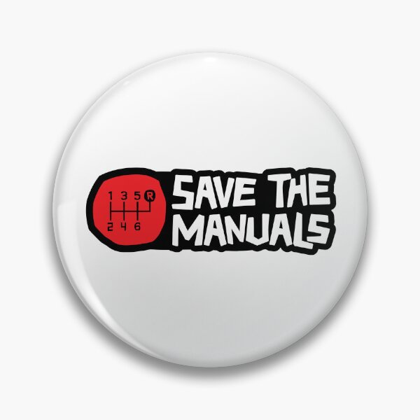 Item preview, Save the Manuals - Reverse on the top right - Red color designed and sold by ApexFibers.
