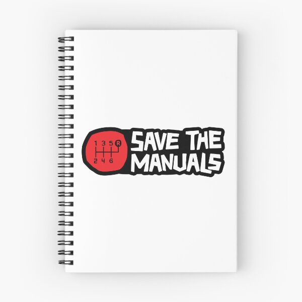 Item preview, Save the Manuals - Reverse on the top right - Red color designed and sold by ApexFibers.