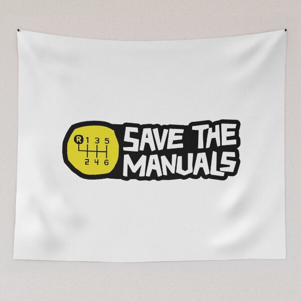 Item preview, Save the Manuals - Reverse on the top left - Yellow color designed and sold by ApexFibers.