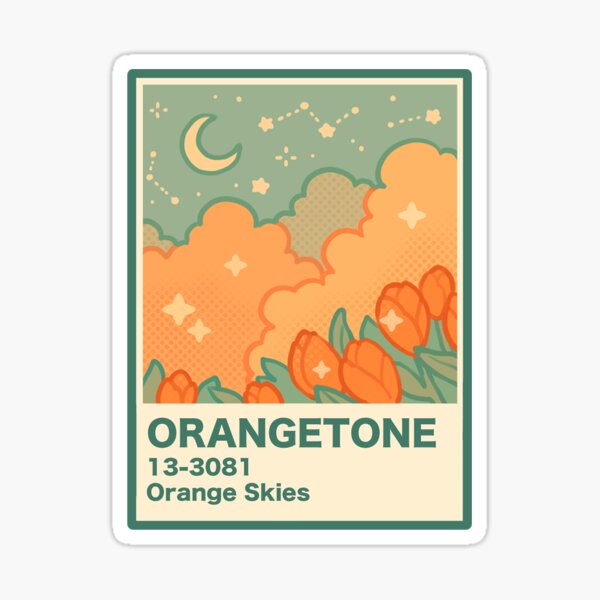 Aperçu de l'œuvre ciel orange créée et vendue par freshbobatae.