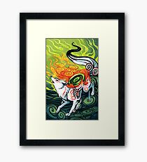 okami den, amaterasu, wolf Framed Print
