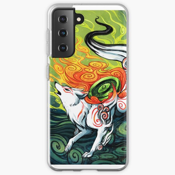 okami den, amaterasu, wolf Samsung Galaxy Soft Case
