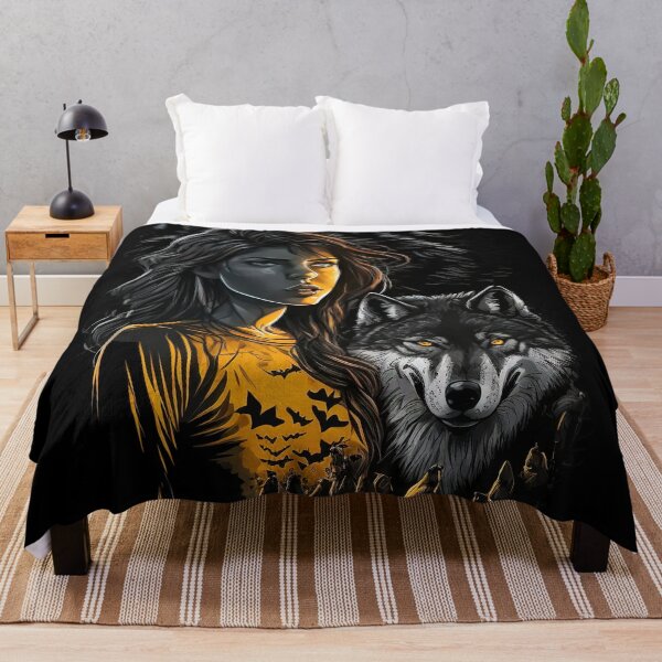 Item preview, Wolf and Girl Illustration designed and sold by amersoliman.