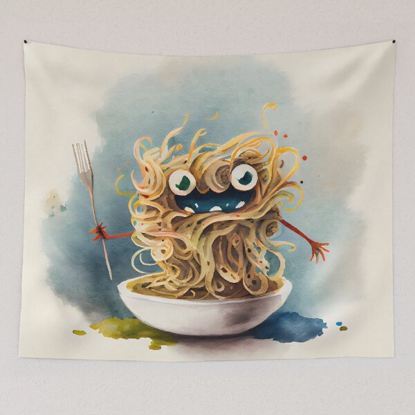 Item preview, Ramen Noodle Monster designed and sold by CGSGraphics.